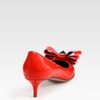 Valentino Versailles Patent Leather Point Toe Bow Pumps in Pink (blush) - Lyst