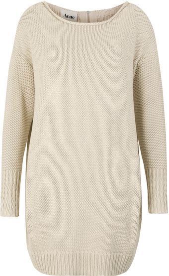 Acne Stone Shore Cotton Oversized Knit - Lyst