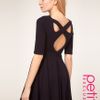 Asos Collection Asos Petite Exclusive Cross Back Skater Dress in Blue (navy) - Lyst