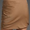 Haute Hippie Drape Front Mini Skirt in Brown (taupe) - Lyst