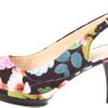 Nine West Womens Sharina Platform Sandal in Multicolor (black combo fabric) - Lyst
