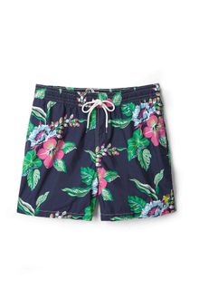 Polo Ralph Lauren Navy Hibiscus Print Swimshorts - Lyst