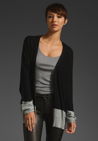  Viscose Lightweight Color Black Cardigan  