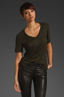T By Alexander Wang Classic Pocket Tee - Lyst