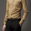 Burberry Satin Edged Cotton Shirt in Beige for Men (pale military khaki) - Lyst