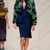 Burberry Prorsum Cropped Crochet Parka in Green (emerald) - Lyst