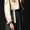 Burberry Prorsum Cropped Crochet Beaded Parka in Beige (trench melange) - Lyst