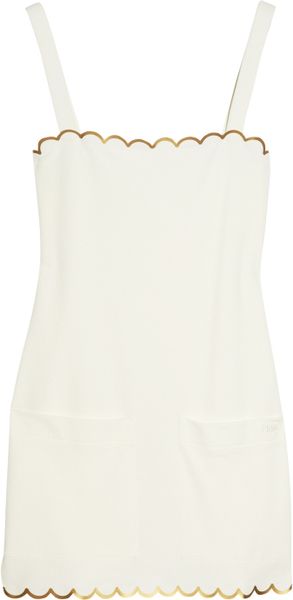 Chloé Stretch-Piqué Mini Dress - Lyst