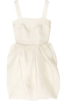 Lanvin Bubble-skirt Silk-gazar Dress - Lyst