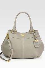 Prada Vitello Daino Top Handle Bag