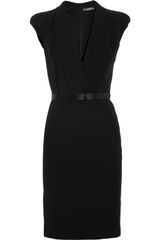 Alexander McQueen Crepe Wrap-Effect Dress