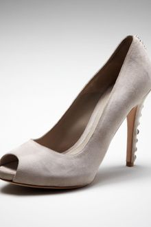 Alexander McQueen Knotted-back Suede Platform Pump - Lyst