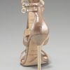 B Brian Atwood Chainfringe Tstrap Sandal in Gold (pewter) - Lyst