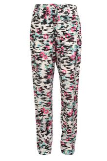 Balenciaga Printed Silk Drawstring Trousers - Lyst