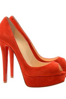Christian Louboutin 'Banane' Platform Suede Court Shoes - Lyst