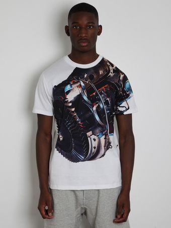  Mens White Engine T Shirt 