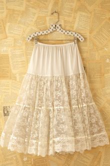 Free People Vintage Lace Princess Skirt - Lyst
