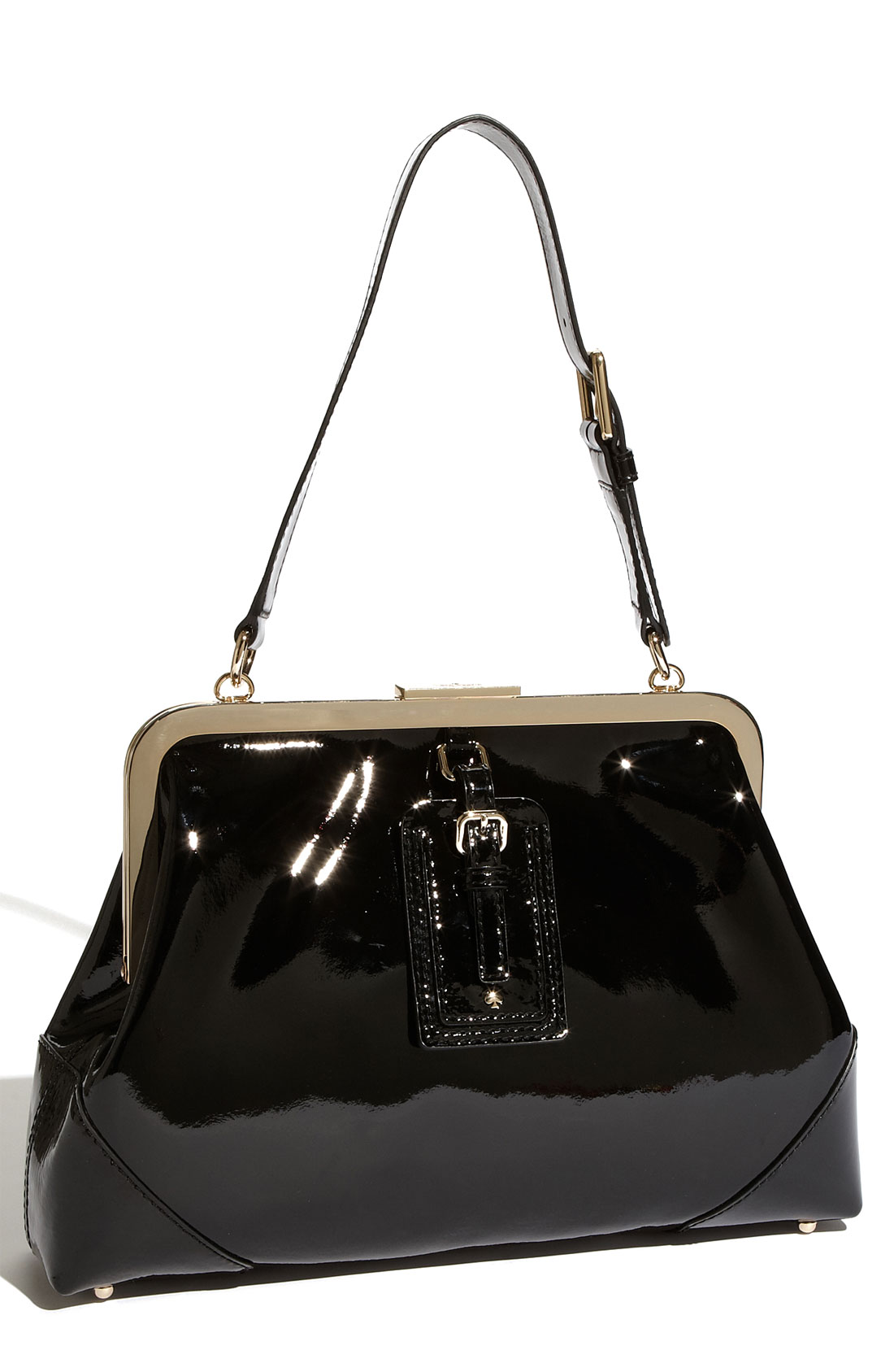 Kate Spade Barclay Street Parker Patent Leather Shoulder Bag in Black