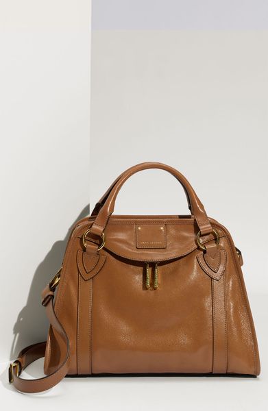 Marc Jacobs Classic Wellington Leather Satchel in Brown (camel) - Lyst