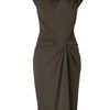 Michael Kors Teak Knot Front Dress in Green - Lyst