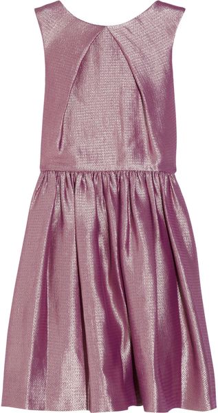 Mulberry Metallic Jacquard Dress in Pink - Lyst
