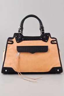 Rebecca Minkoff Desire Satchel with Woven Trim - Lyst