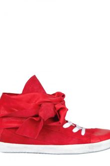 Cinzia Araia Suede Lace Around High Sneakers - Lyst
