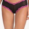 Honeydew Intimates Laceup Boyshorts in Black (black / red trim) - Lyst