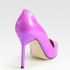 Manolo Blahnik Bb Patent Leather Point Toe Pumps in Purple (seafoamgreen) - Lyst
