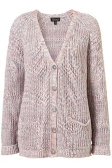 Topshop Knitted Tweedy Pastel Cardi - Lyst