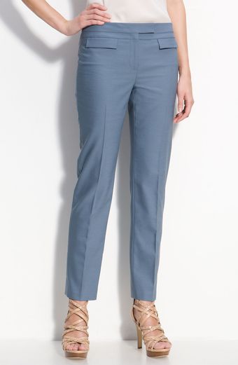 Valette Lorena Tessuto Slim Leg Ankle Pants - Lyst