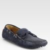 Versace Suede Drivers in Blue for Men (navy) - Lyst