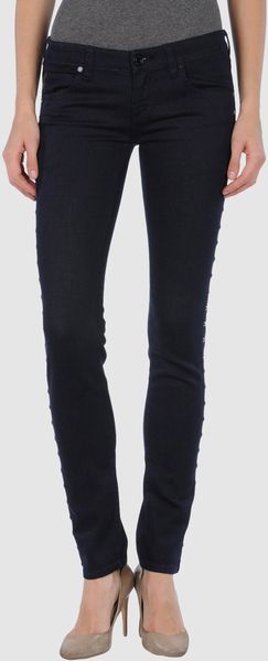 Calvin Klein Jeans Denim Trousers in Blue - Lyst