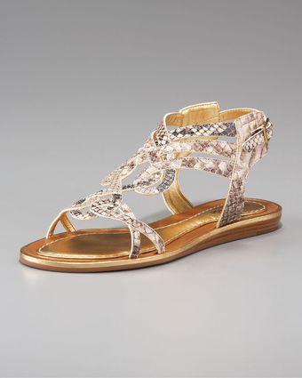  Siren Snake-print Sandal 