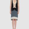 Vionnet Short Dress in Gray (black) - Lyst