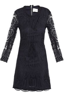 Sea Ny Embroidered Lace-front Dress - Lyst