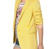 Stella Mccartney Dry Slub Viscose Twill Jacket in Yellow - Lyst
