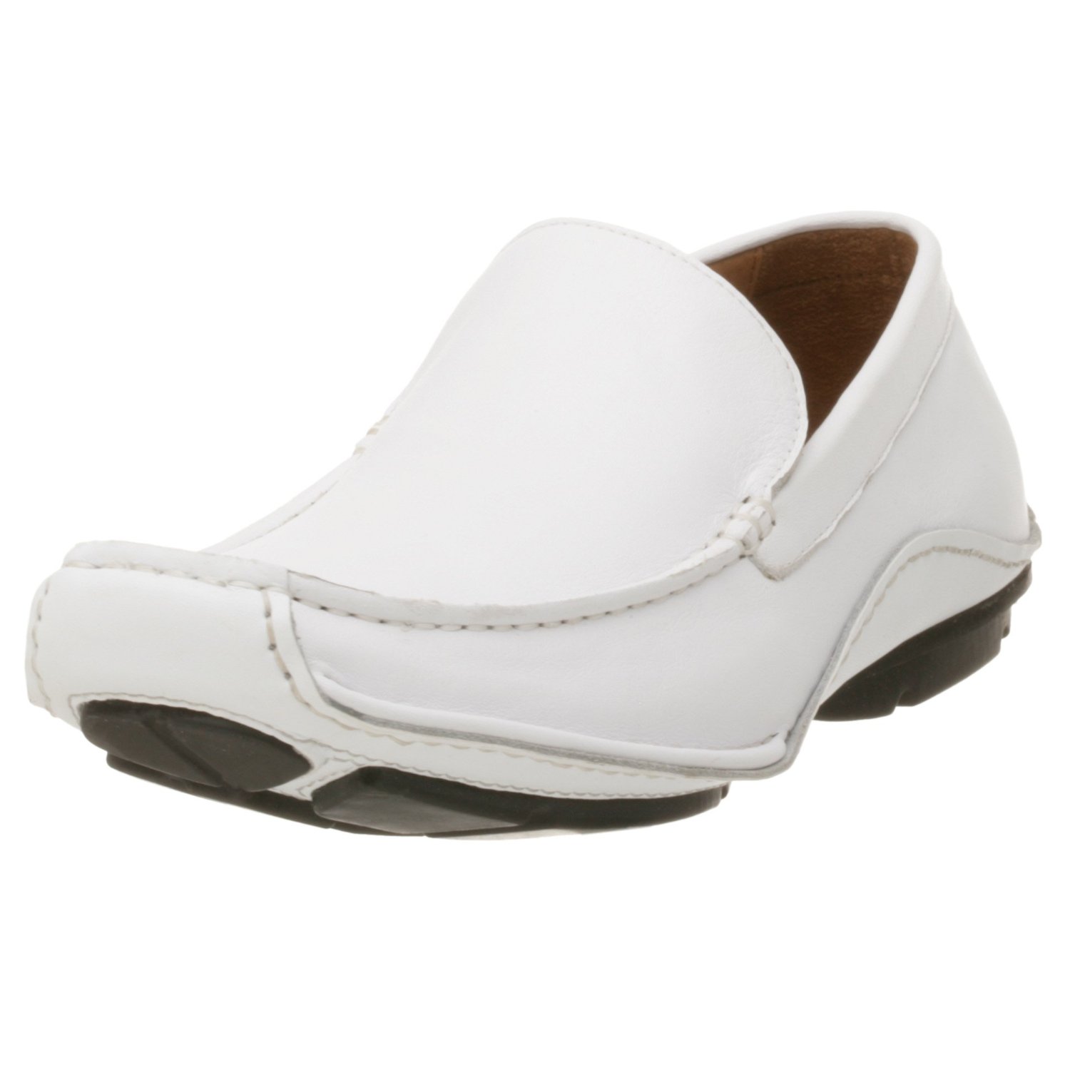 Steve Madden Mens Novo Driving Shoe in White for Men | Lyst
