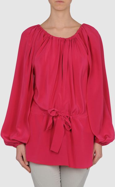 Vionnet Blouse in Red (fuchsia) - Lyst
