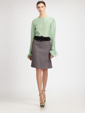 Yves Saint Laurent Silk Blouse - Lyst