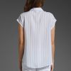 Equipment Jagger Stripe Leandra Blouse in Cosmic Sky/white in White (cosmic sky & white) - Lyst