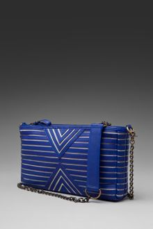 House Of Harlow Riley Leather Oversized Clutch - Lyst
