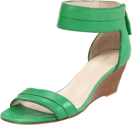 nine-west-green-leather-nine-west-womens-packpunch-ankle-strap-sandal ...