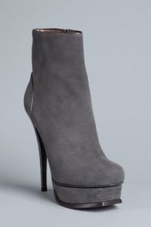Yves Saint Laurent Smoke Suede Tribute 105 Platform Ankle Boots - Lyst