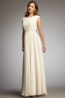 Aidan Mattox Cap-sleeve Gown - Lyst