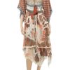 Bally Printed Silkchiffon Dress in Brown - Lyst