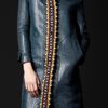 Burberry Prorsum Chunky Crochet Trench Coat in Blue (dark ink blue) - Lyst