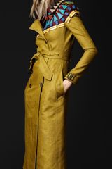 Burberry Prorsum Geometric Beaded Trench Coat
