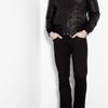 D&g Black Double Zip Front Leather Jacket in Black for Men - Lyst