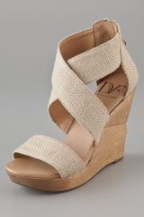 Diane Von Furstenberg Opal Crisscross Wedge Sandals